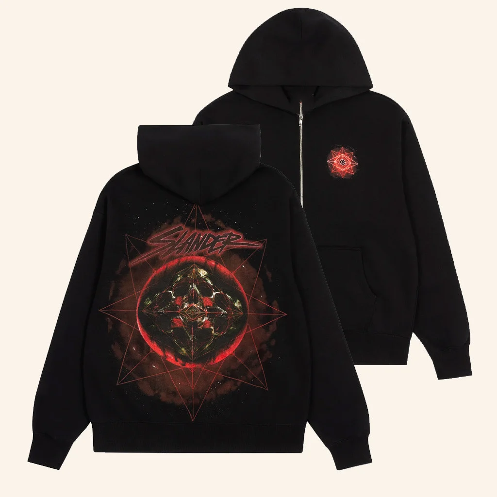 Slander Merch Chaos Eye Zip Hoodie Husband Christmas Gift Ideas - Zipper Hoodie HG