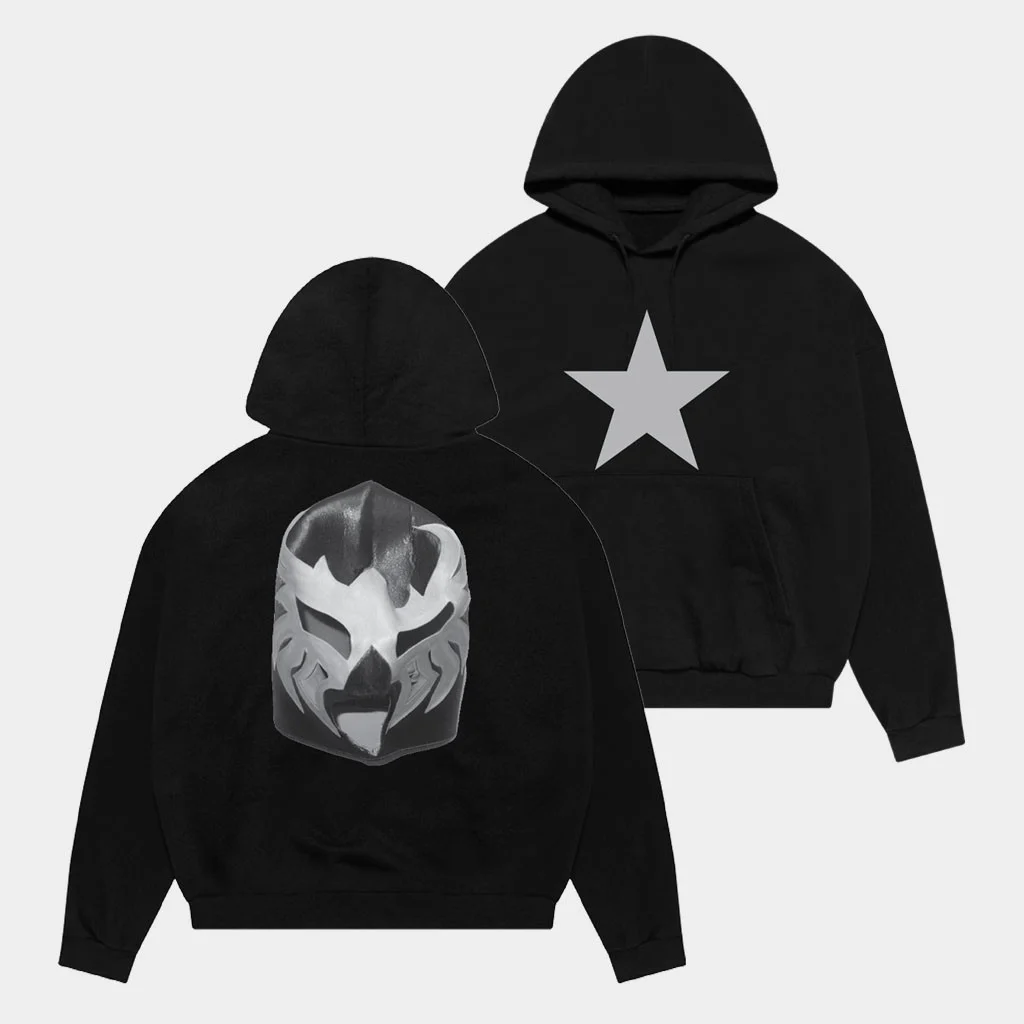 Ye Bully Merch 2026 Mask Black Hoodie Kanye West Concert Merch Gift For Rapper Fans - Hoodie HG