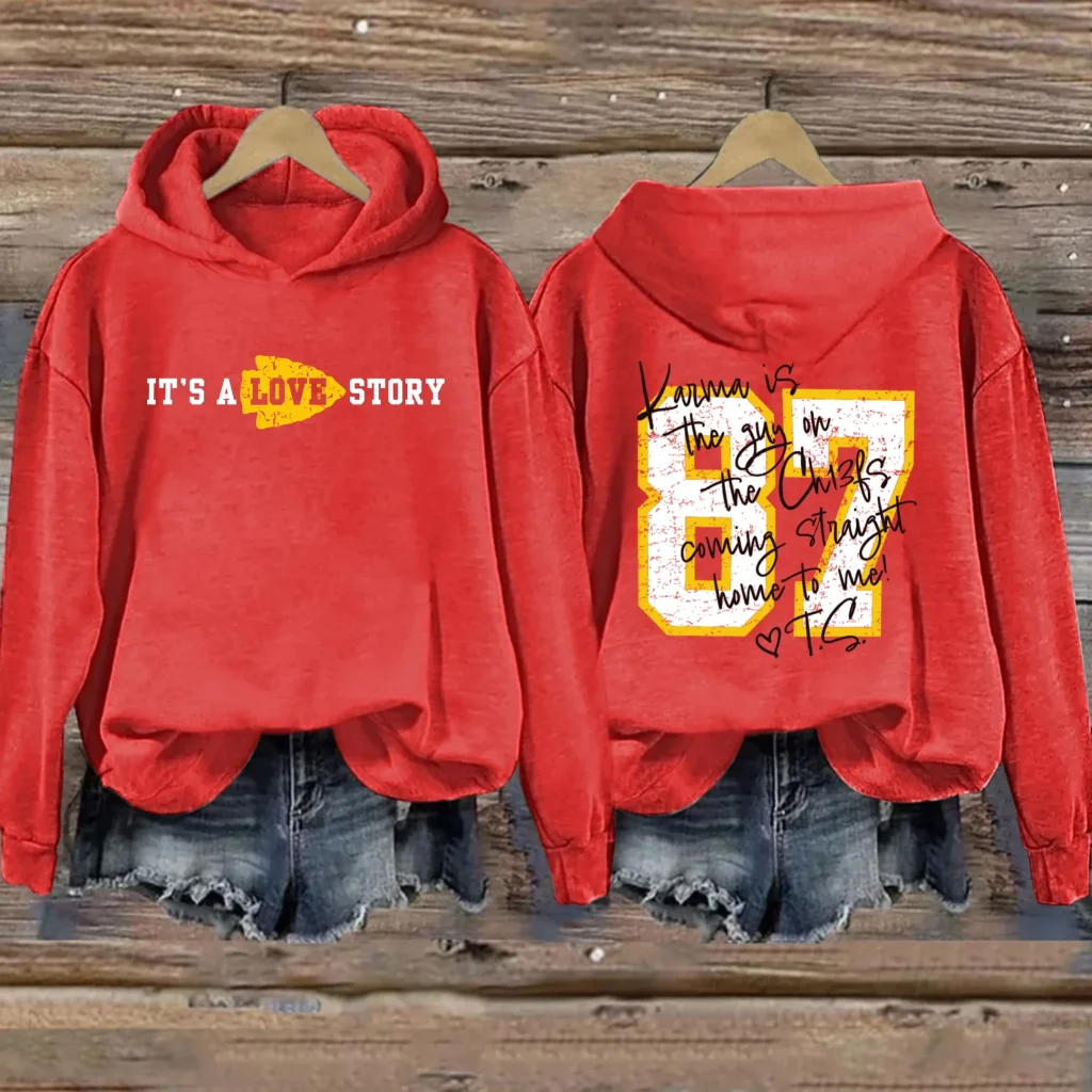 Taylor And Travis Love Story Hoodie Taylor Swift Merch Best Gift For Music Lovers - Hoodi HG