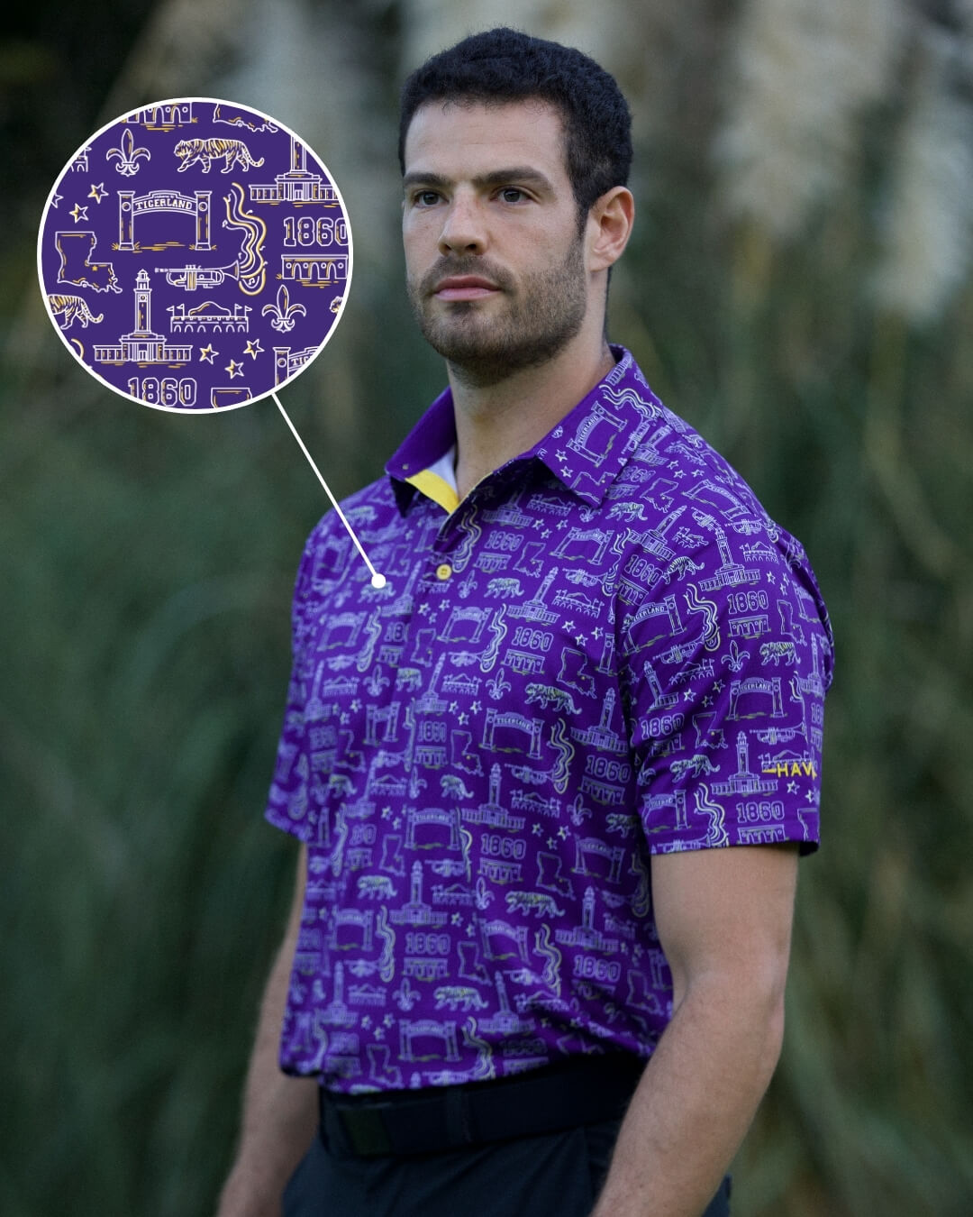 Baton Rouge Football HFN Polo Shirt Play Neck Golf - Image 6