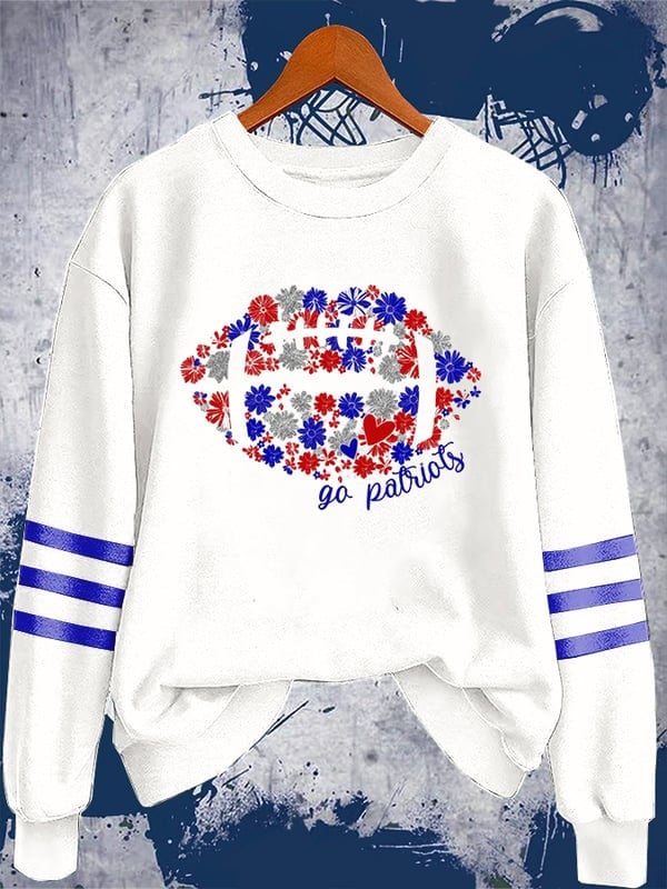 New England Patriots Sweatshirt Go Patriots Shirt Football Apparel New England Patriots Gift 3D Tshirt Pocketless Hoodie , Sweatshirt Or Zip up Hoodie HG