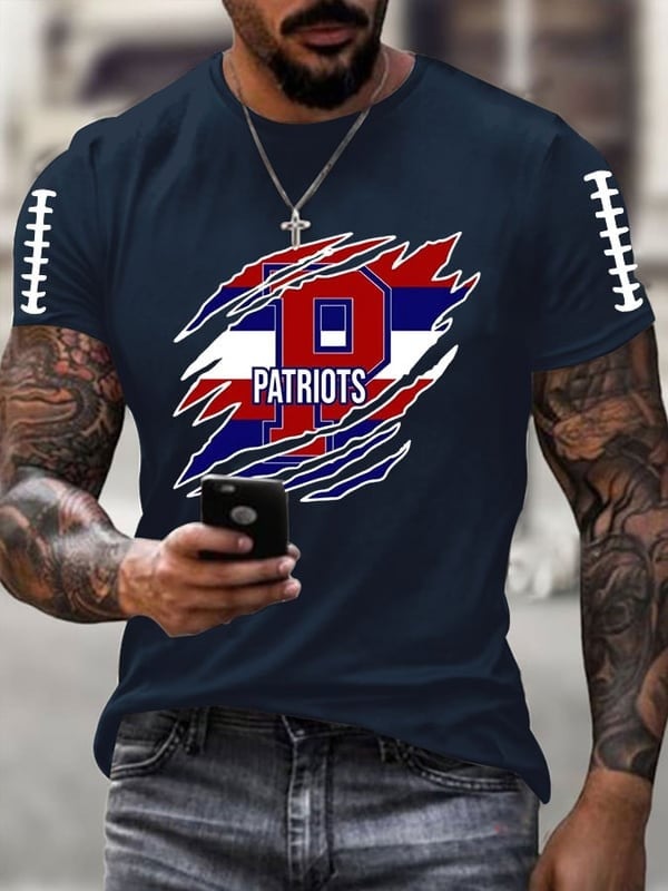 New England Patriots Football T-Shirt Patriots Nation  Clothing New England Fans Gift 3D Tshirt Pocketless Hoodie , Sweatshirt Or Zip up Hoodie HG