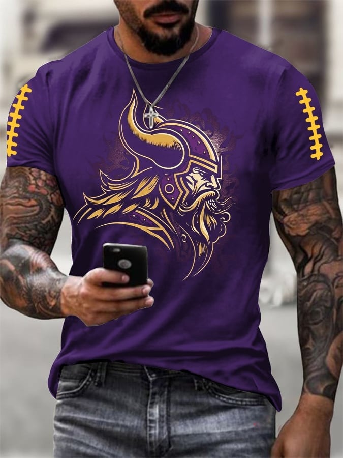 Minnesota Vikings T-Shirt Men's Vikings Football Apparel Fan Merch Best Game Day Clothing 3D Tshirt Pocketless Hoodie , Sweatshirt Or Zip up Hoodie HG