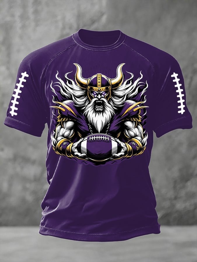 Minnesota Vikings T-Shirt Men's Game Day Football Unique Minnesota Vikings Apparel 3D Tshirt Pocketless Hoodie , Sweatshirt Or Zip up Hoodie HG