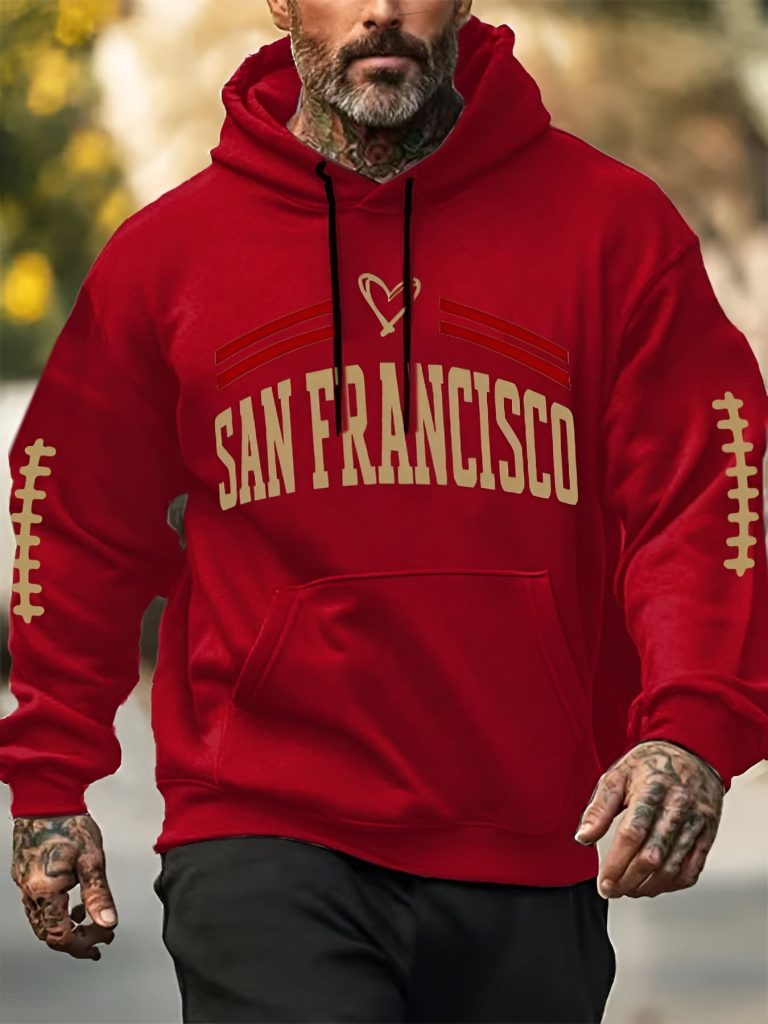 San Francisco Football Hoodie Game Day Apparel San Francisco 49ers Lovers Gifts 3D Tshirt Pocketless Hoodie , Sweatshirt Or Zip up Hoodie HG