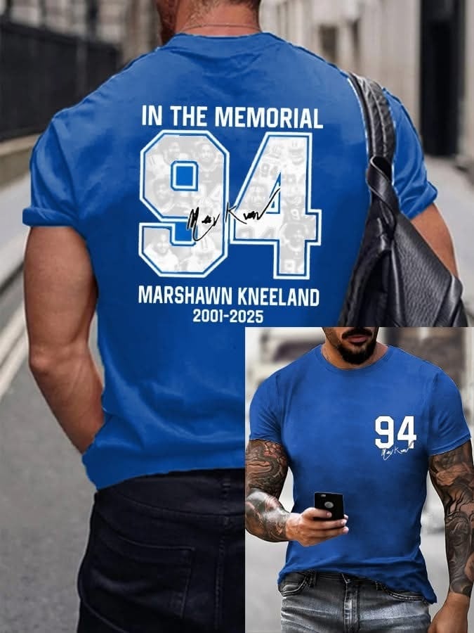 Marshawn Kneeland T-Shirt In The Memorial 94 Marshawn Kneeland Signed Merch Fans Gifts 3D Tshirt Pocketless Hoodie , Sweatshirt Or Zip up Hoodie HG