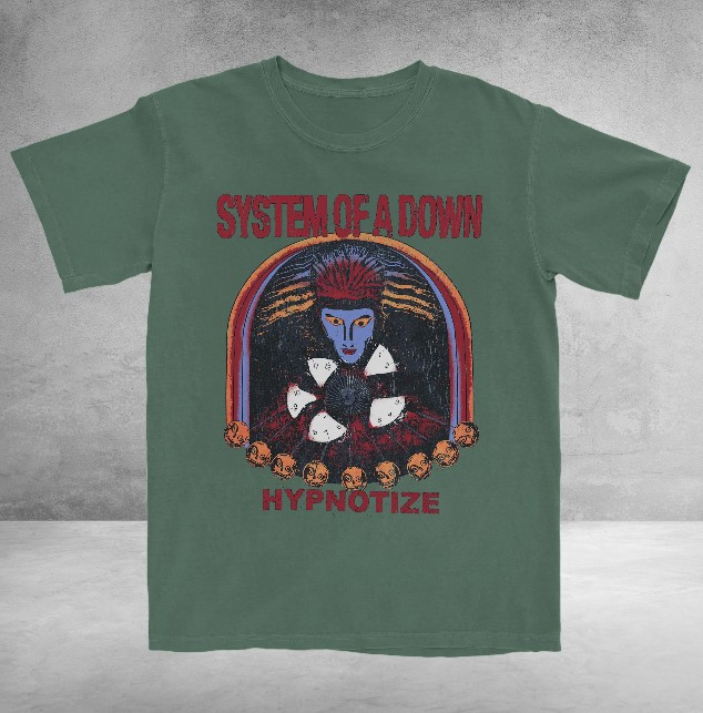 System Of A Down T-Shirt Hypnotize Faded Cover Tee Shirt Best Apparel Merch For Fans HFN
