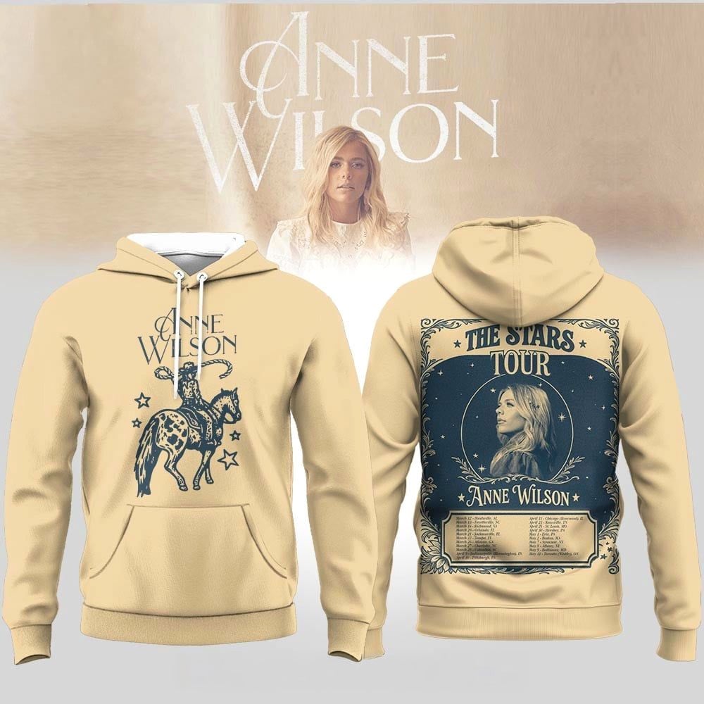 2-sided Anne Wilson The Stars Tour Hoodie Anne Wilson Merch Birthday Gifts For Music Lovers HFN