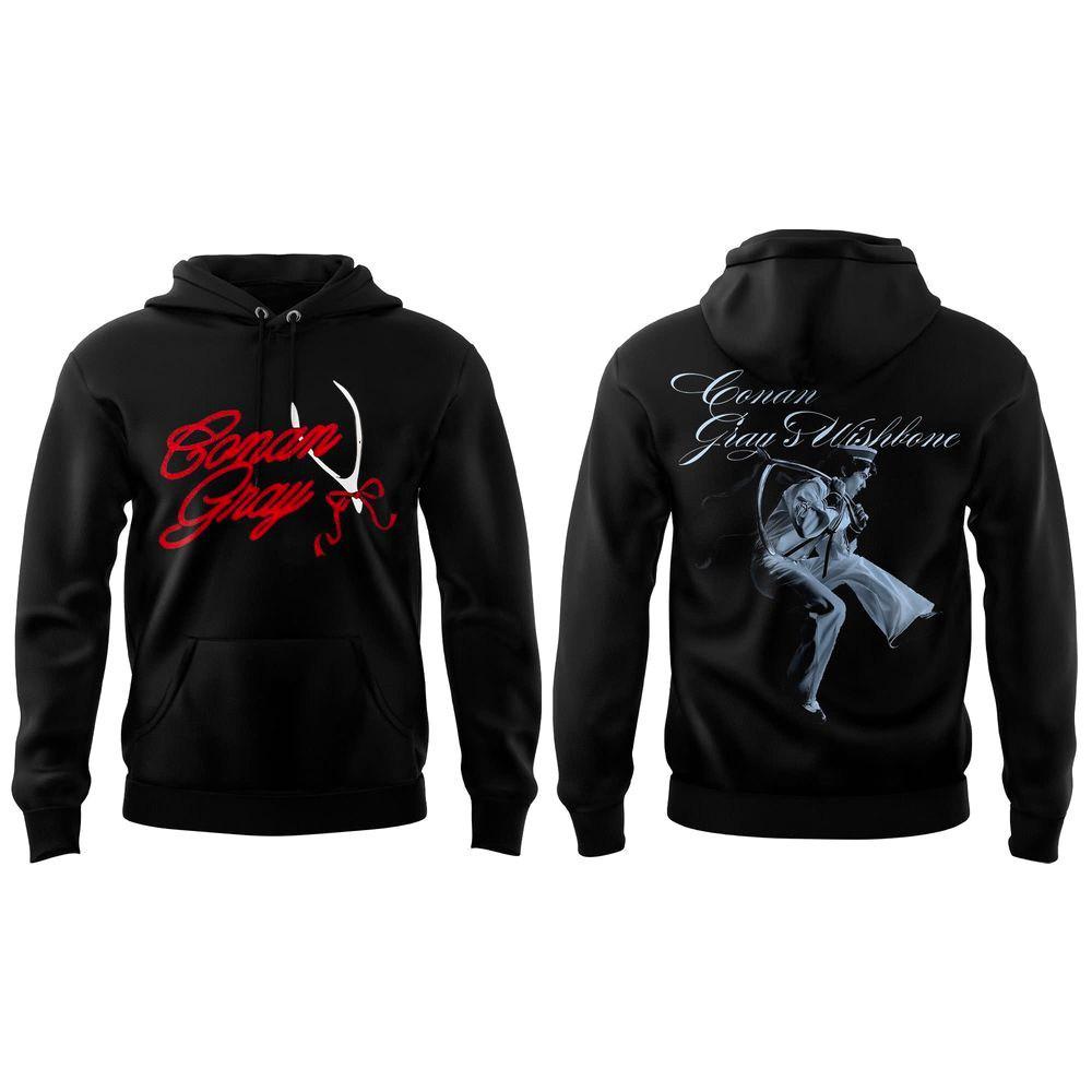 2-sided Conan Gray Wishbone World Tour Hoodie Conan Gray Merch Best Gifts For Brother HFN