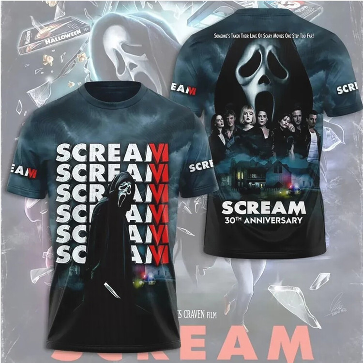 Scream 30th Anniversary Hoodie Ghostface Horror Movie Slasher Shirt Horror Fans Gift HG - Image 3