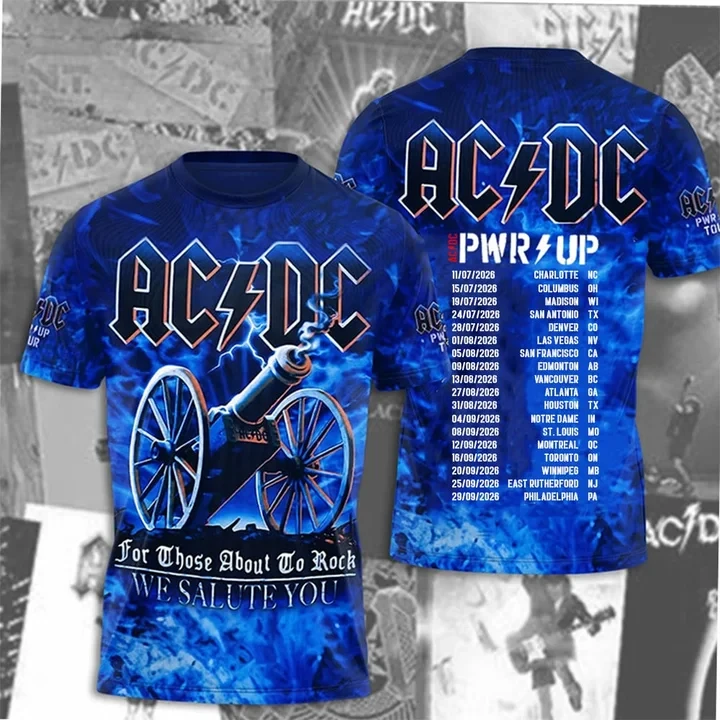 ACDC Power Up Tour 2026 T-Shirt ACDC Music Apparel Present Idea For Brother - T-Shir HG
