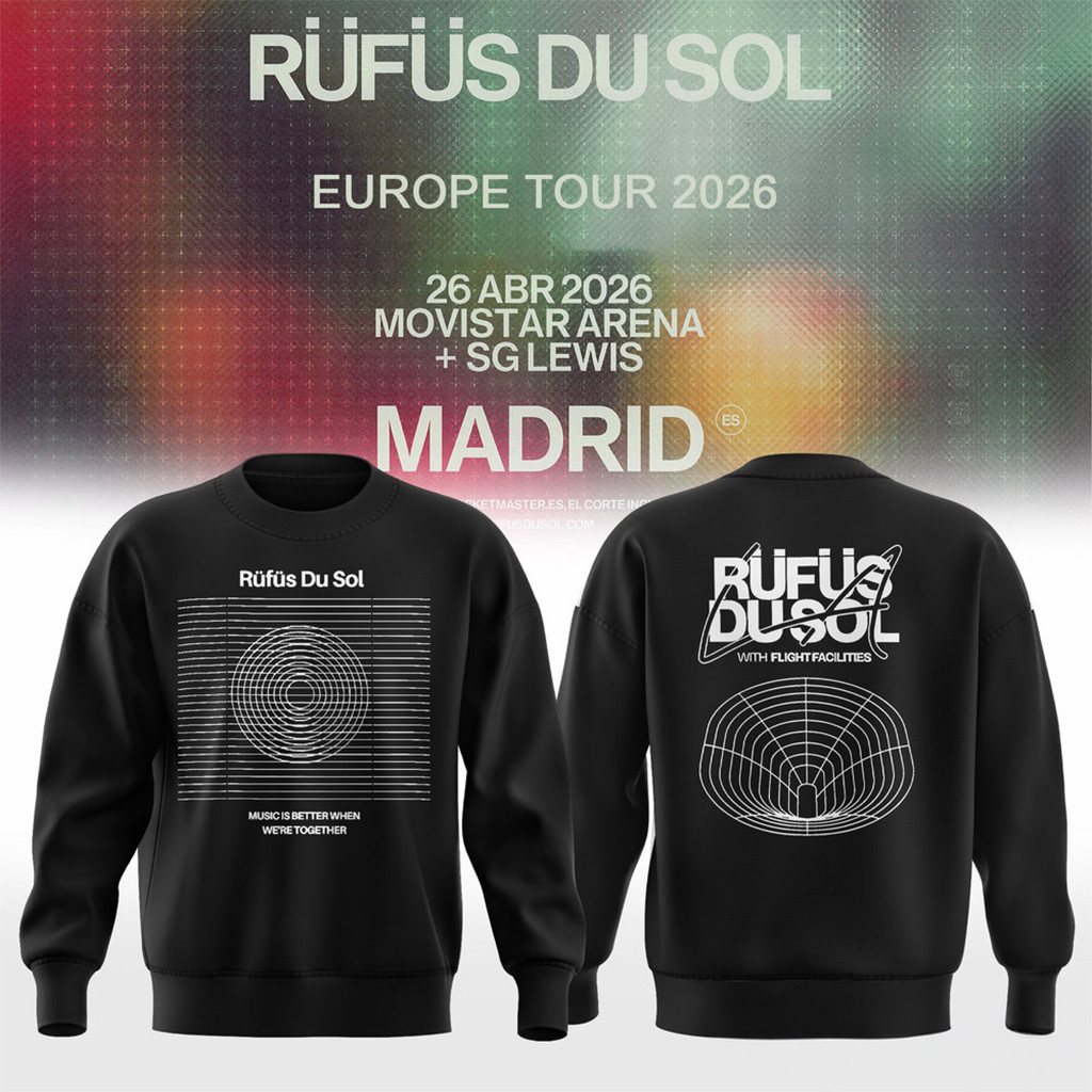Rufus Du Sol 2026 Tour Sweatshirt Rufus Du Sol Merch Cool Gifts For Music Lovers HG