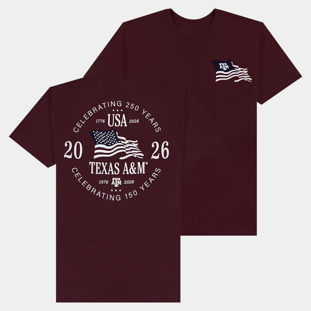 Aggieland Outfitters Merch Texas A&M Next Level Celebrating 150 And 250 Years T-Shirt 2026 - T-Shirt HG