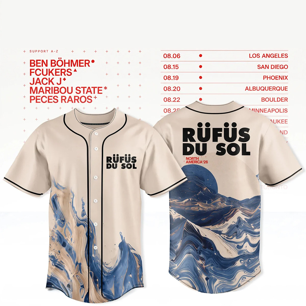 Rufus Du Sol North America Tour 2026 Jersey Rufus Du Sol Merch Gifts For Brother HG