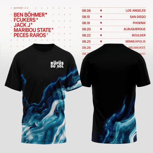 Rufus Du Sol 2026 Tour T-Shirt Rufus Du Sol Merch Best Music Buffs Gift HG