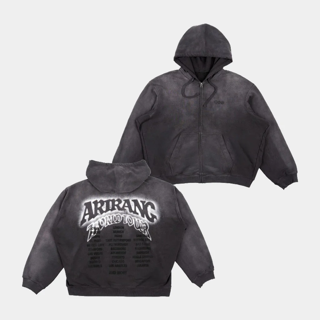 BTS Merch Arirang 2026 BTS Arirang World Tour US Ver Zip Hoodie Kpop Merchandise Gift For Fans - Hoodie HG