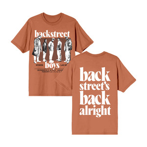 Backstreet Boys Merch Back Streets Back Alright T-Shirt Streetwear Gift For Brother - T-Shirt HG T. Orange HG XL