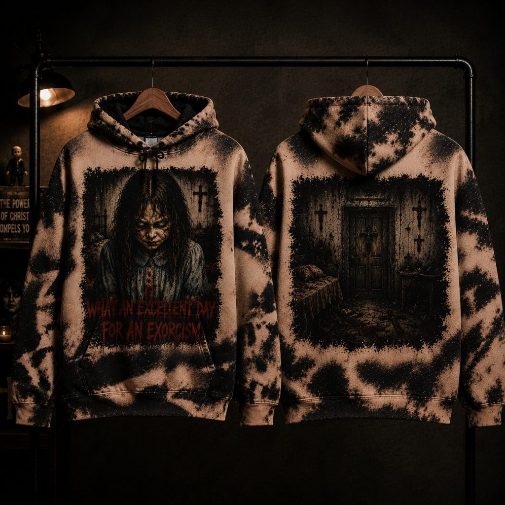 Regan MacNeil The Exorcist Halloween Hoodie Gothic Halloween Sweatshirt G Horror Movie Gift
