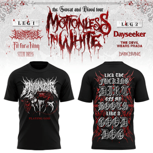 Motionless In White Merch The Sweat And Blood Tour 2026 T-Shirt Unique Concert Fans Gift - T-Shirt HG
