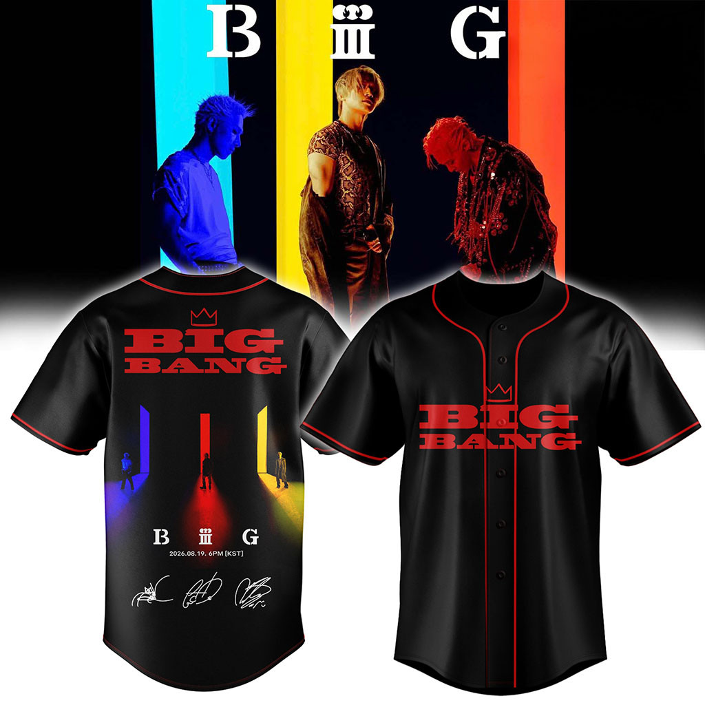 BIGBANG Merch 2026 BIGBANG World Tour XX Cosmos Signature Baseball Jersey HG Kpop Gear Gift – Joyoce