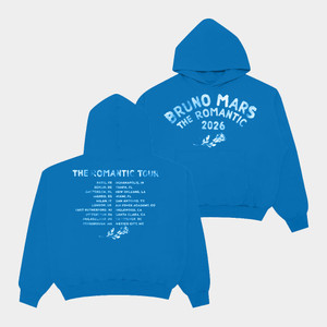 Bruno Mars Merch 2026 The Romantic Tour Hoodie HG Bruno Mars Concert Merch Gift For Music Lovers