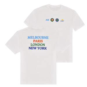 US Open Merch 2026 Grand Slam White T-Shirt Perfect Gift For Tennis Fans - T-Shirt HG  White HG  XL