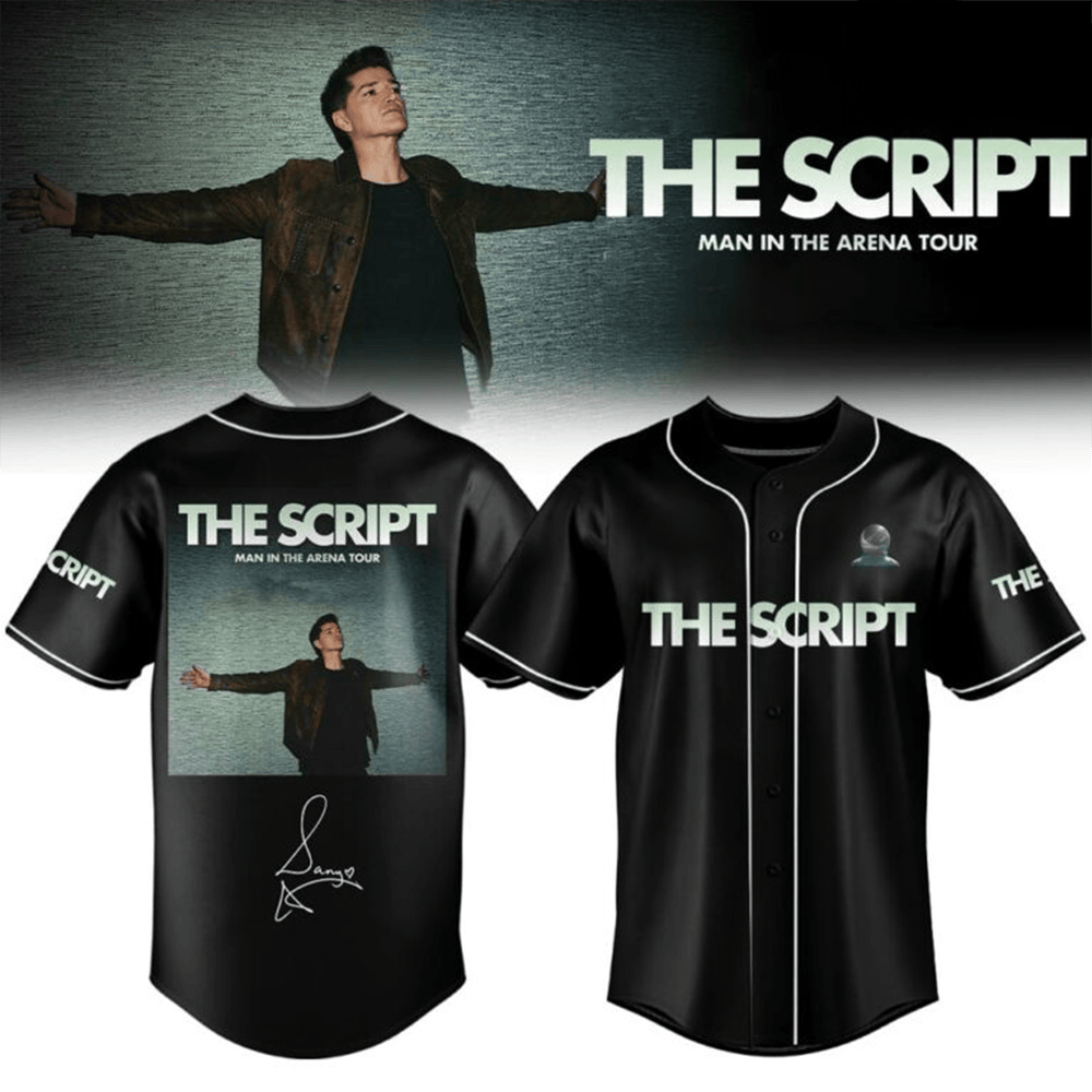The Script Merch Man In The Arena Tour Baseball Jersey HG Best Concert Fans Gift HG