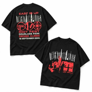 Twenty One Pilots Merch Riot Fest At Douglass Park Chicago Illinois USA 2026 T-Shirt Fans Gear - T-Shirt HG  Black HG  M