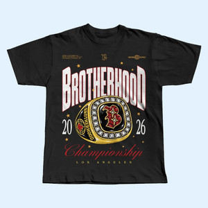 Brotherhood Merch 2026 Brotherhood Championship Ring T-Shirt Best Gift For Band Fans - T-Shirt HG Black HG XL