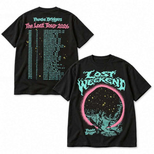 Phoebe Bridgers Merch The Lost Tour Lost Weekend Shirt Phoebe Bridgers Concert Outfits Ideas - T-Shirt HG Black HG L
