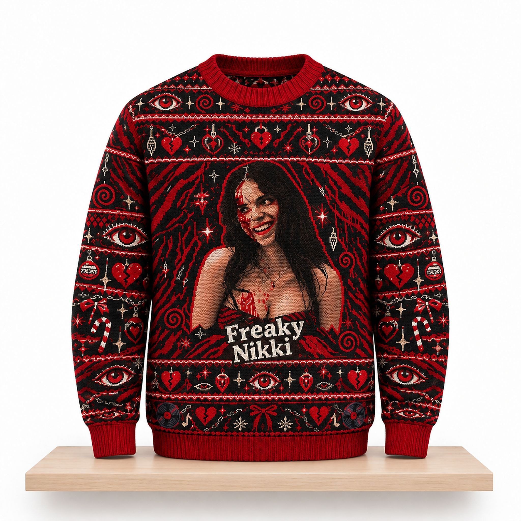 Obsession Movie Freaky Nikki Halloween 2026 Ugly Christmas Sweater Xmas Gifts For Fans HG