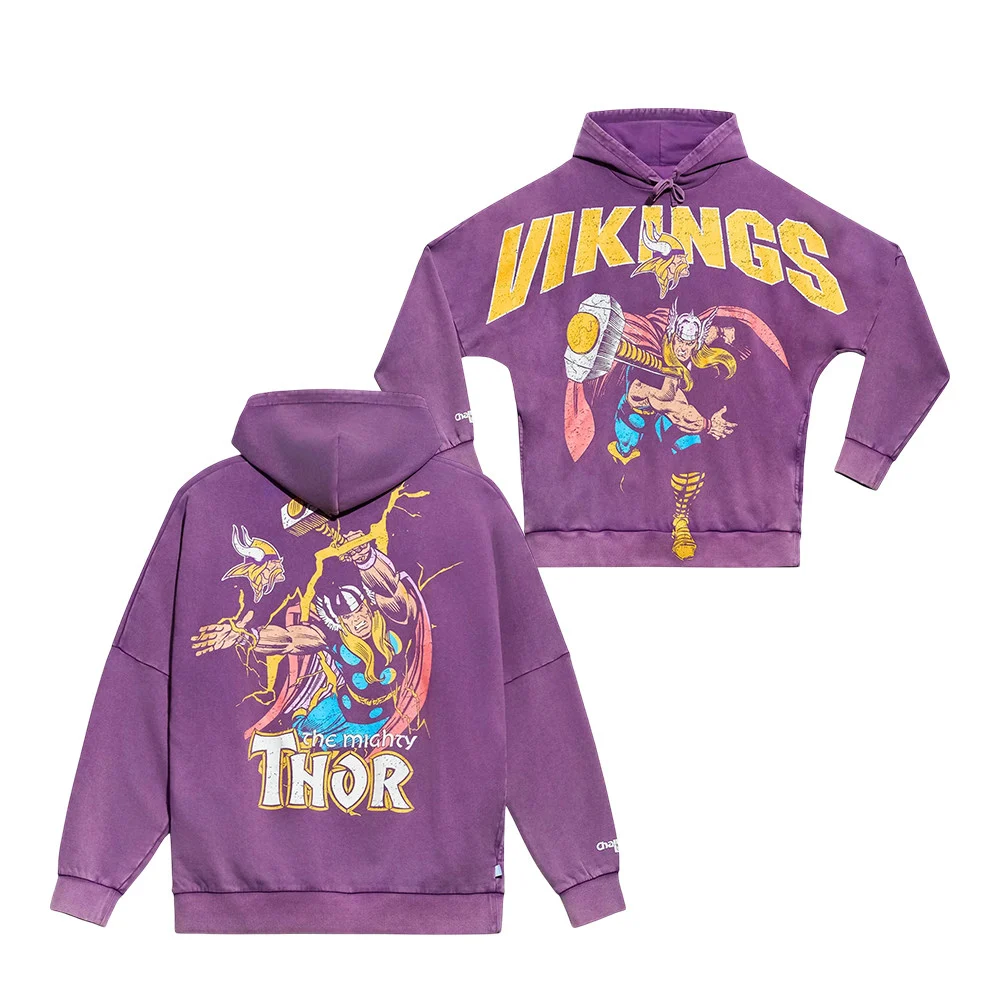 Minnesota Vikings x Might Thor Hoodie Minnesota Vikings Apparel Best Gifts For Fans - Hoodie HG