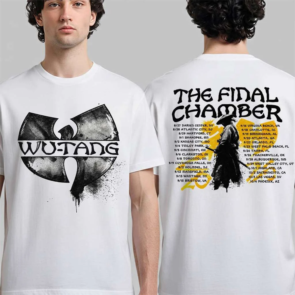 Wu-Tang Clan Merch The Final Chamber 2026 North America Tour Shirt The Samurai White T-Shirt HG