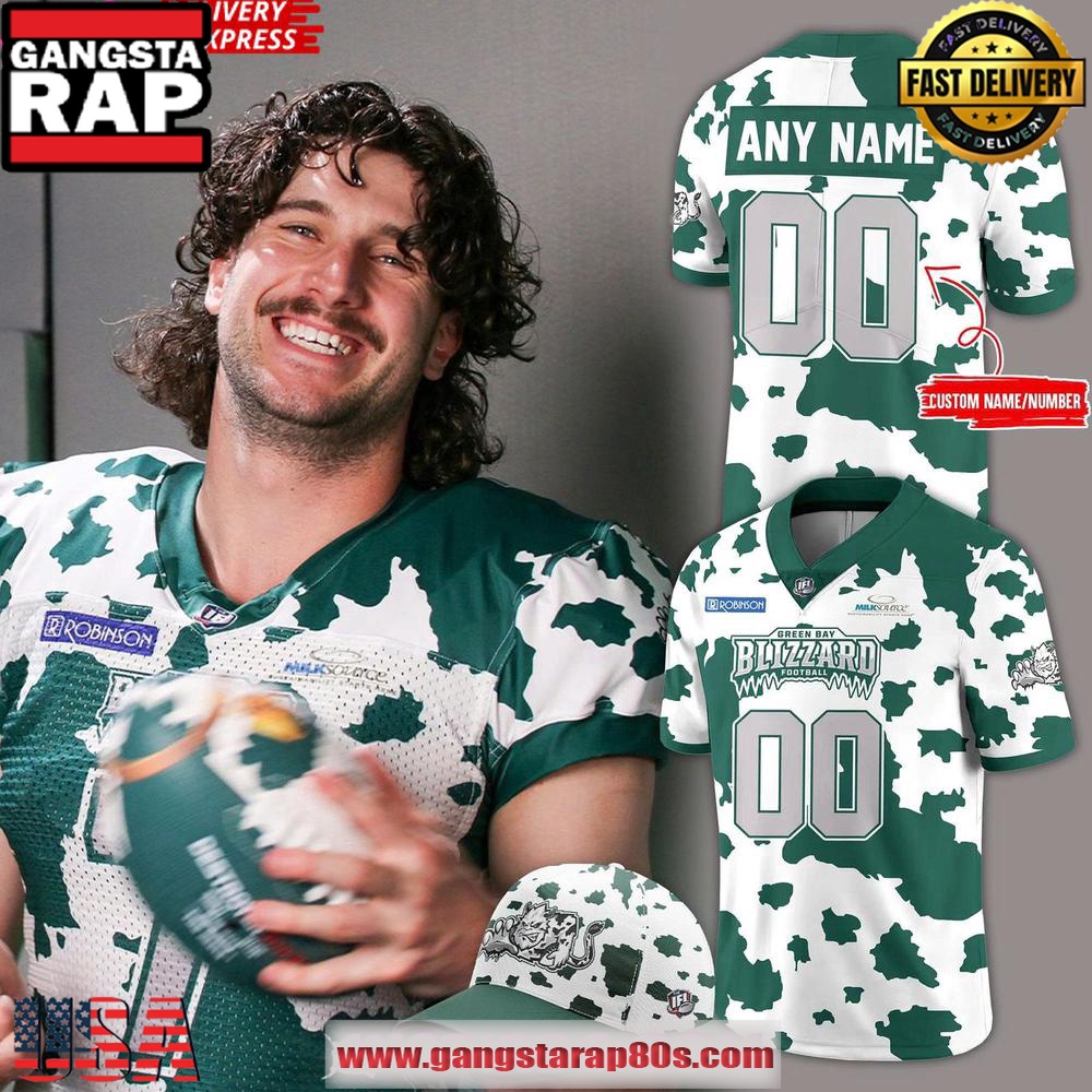 2025 Green Bay Blizzard x Dairy Night Special Personalized Football Jersey LN