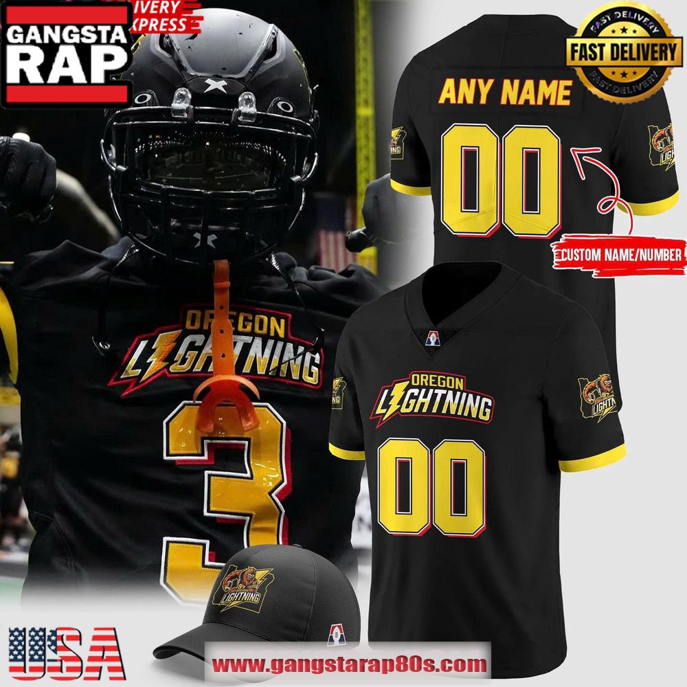 2025 Oregon Lightning Game Day Special Personalized Football Jersey LN