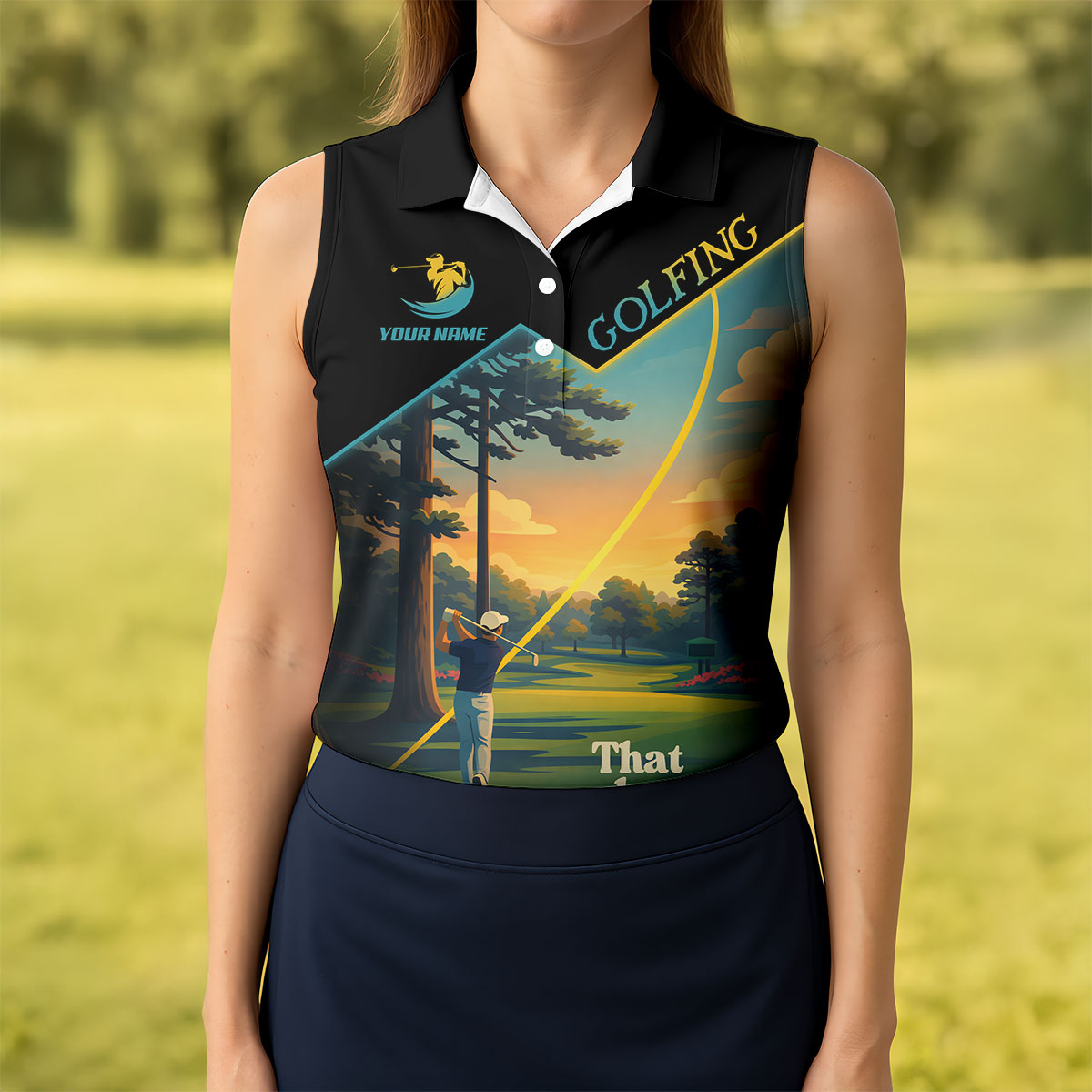 Augusta Georgia Golf Tournament HFN Polo Golf Shirt For Men Women Performance HFN Polo Golf Shirt