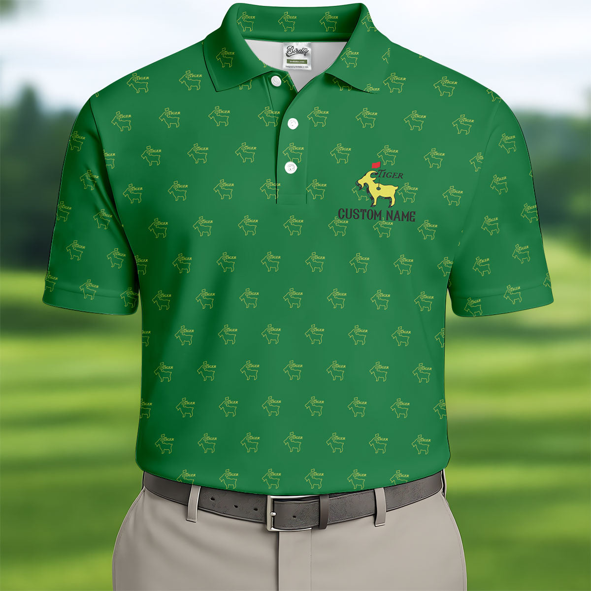 Tiger Goat Golf Tournament HFN Polo Golf Shirt Golf Tops For Men Women - Image 2