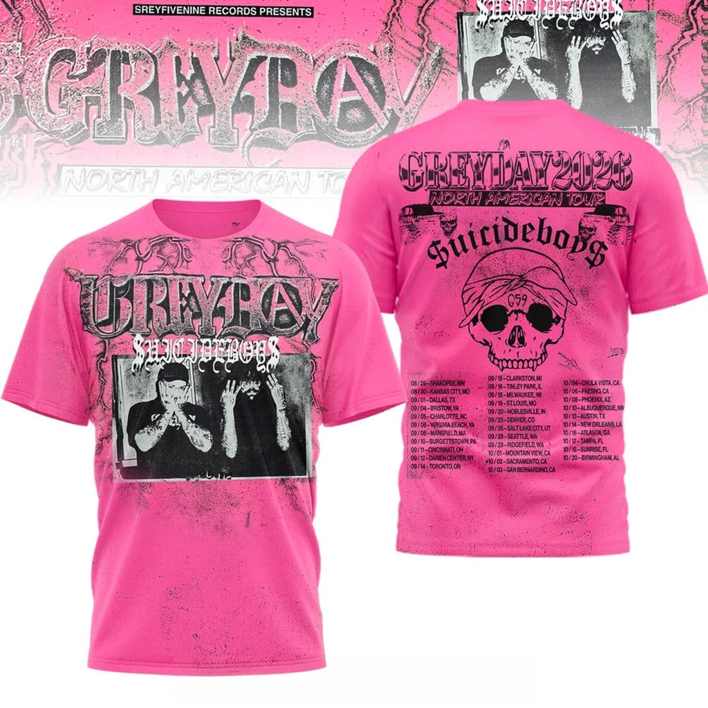 SuicideboyS Grey Day 2026 North America Tour T-Shirt SuicideboyS Merch Hip Hop Lover Gifts - Men HG