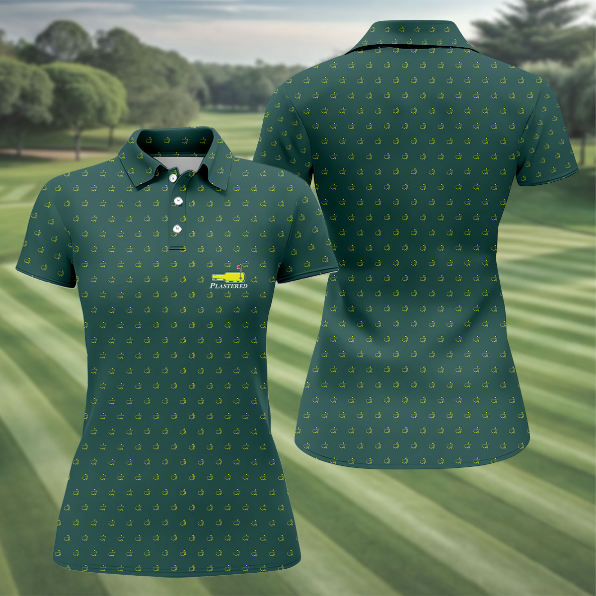 Plastered Beer Bottle Logo Golf Tournament Performance HFN Polo Golf Shirt Men Women Golf Top - Image 3