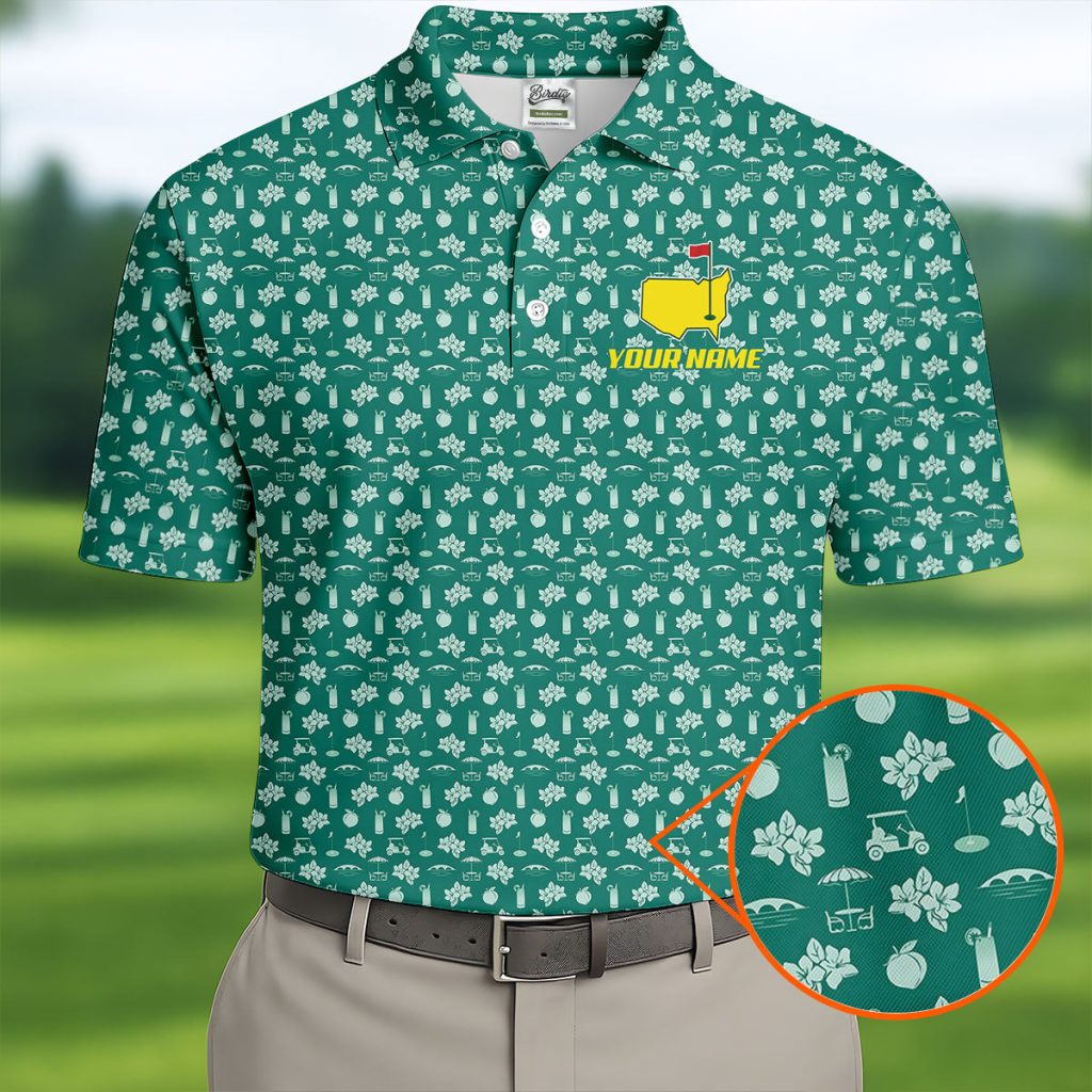 Tropical Drinks Golf Tournament HFN Polo Golf Shirt Gift For Men Women