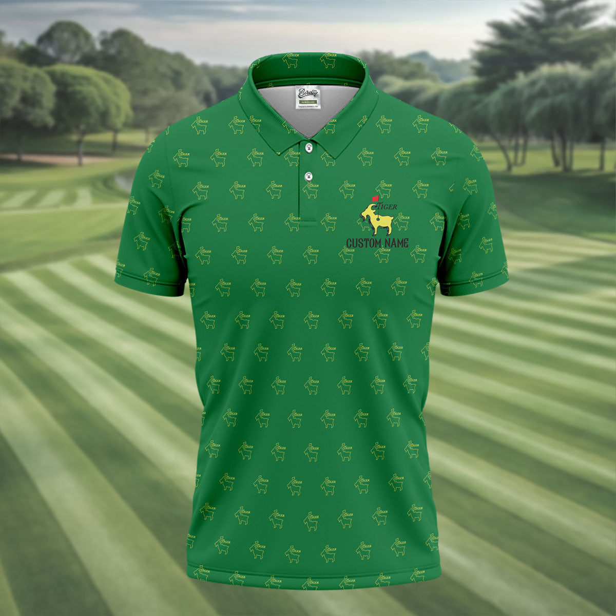 Tiger Goat Golf Tournament HFN Polo Golf Shirt Golf Tops For Men Women - Image 3