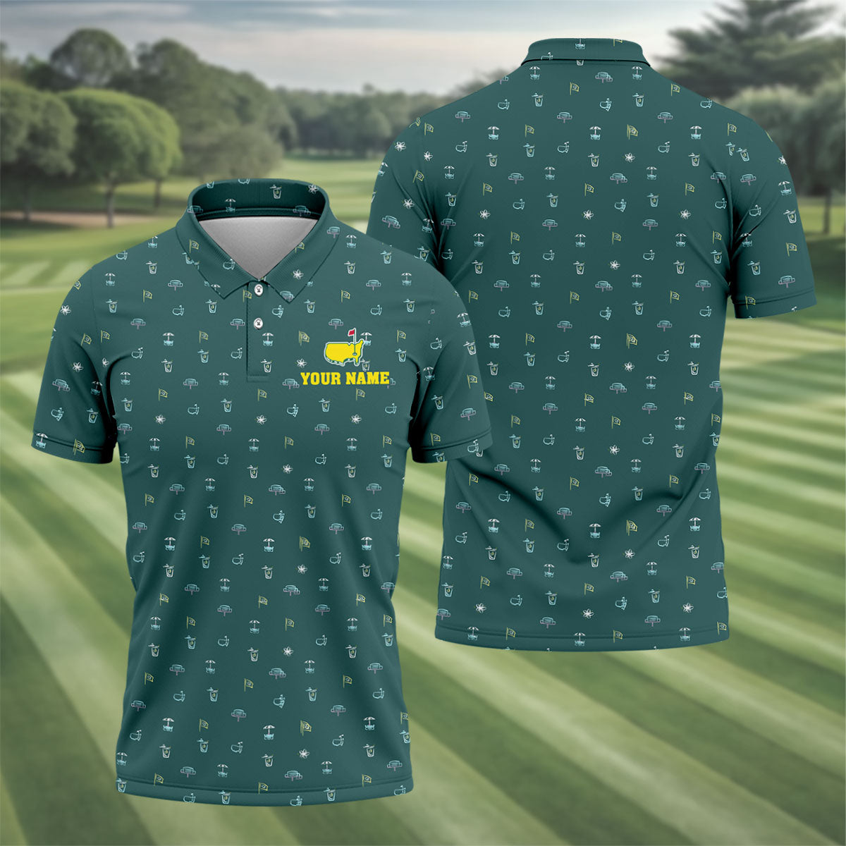 2026 Golf Tournament Polo Shirts For Men Golf Tournament Shirt HFN Polo Golf Shirts For Men - Image 3
