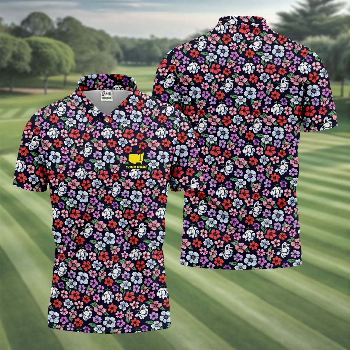 Azalea Floral Performance HFN Polo Golf Shirt Golf Tournament Gift - Image 3