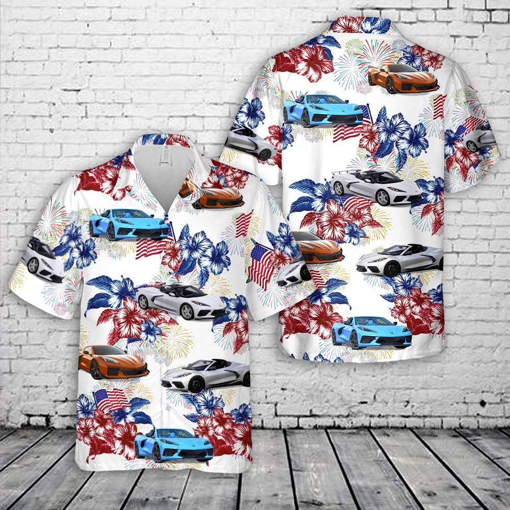 4Th Of July Hawaiian Shirts NNA Chevy Corvette C8 4th Of July Hawaiian Shirt Hawaiian Beach Shirts For Men Women