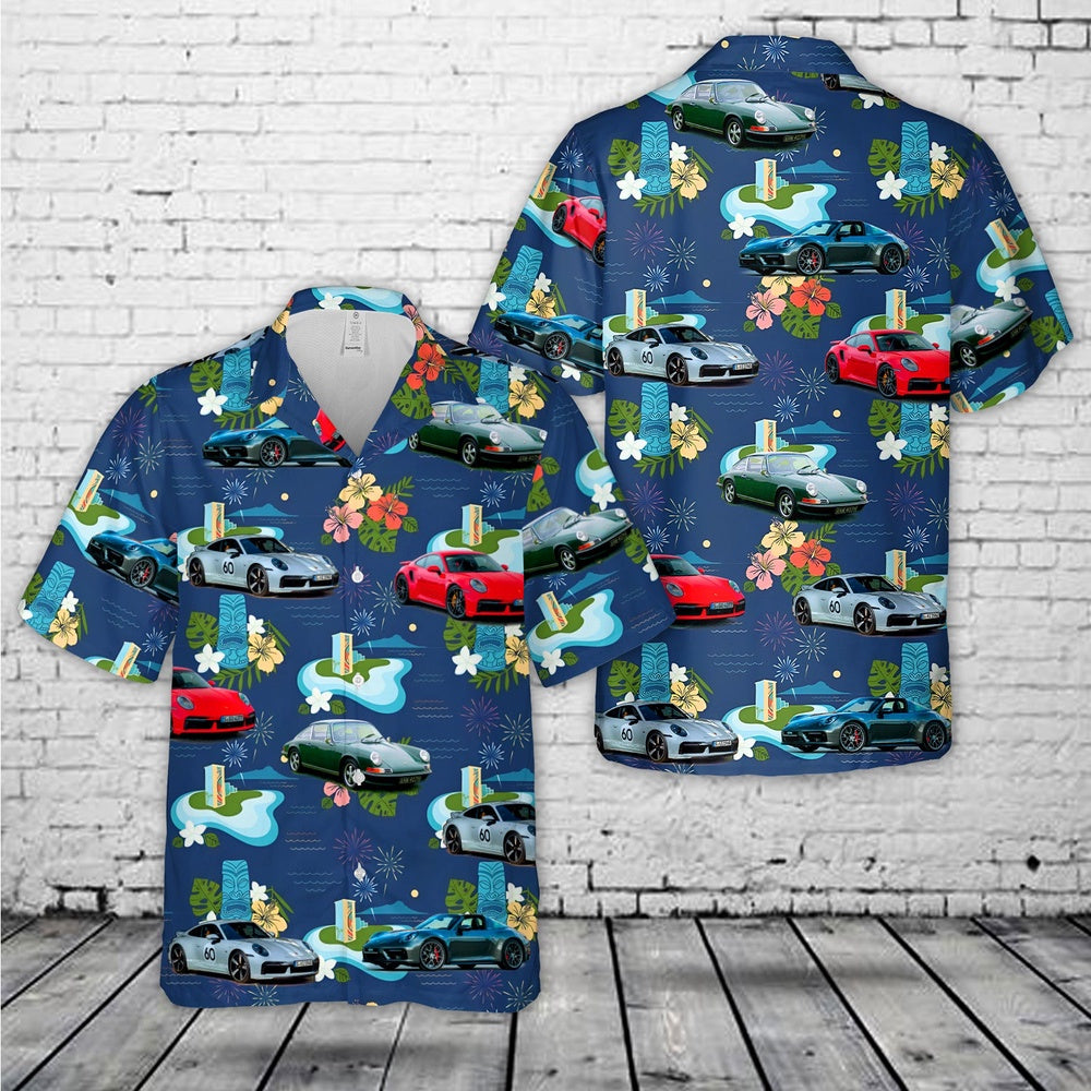 4Th Of July Hawaiian Shirts NNA Porsche 911 4th Of July Hawaiian Shirt Hawaiian Beach Shirts For Men Women