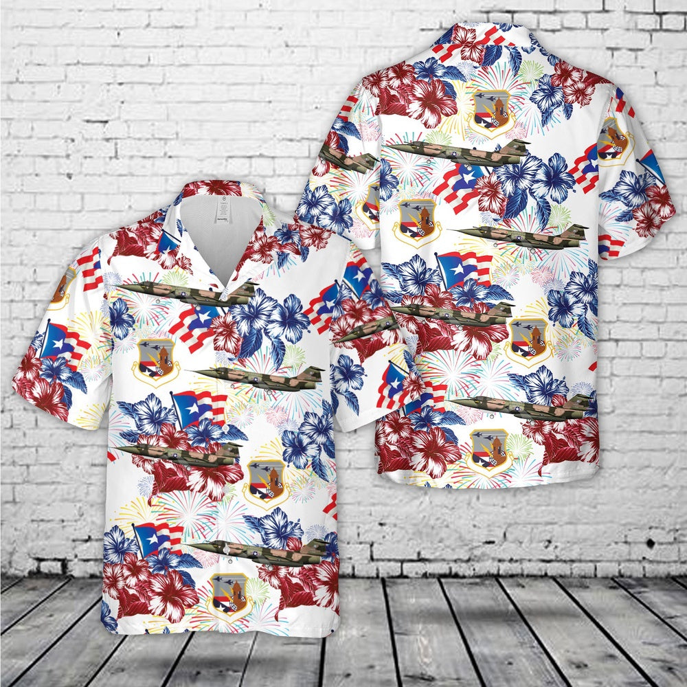 4Th Of July Hawaiian Shirts NNA Puerto Rico Air National Guard Lockheed F-104C Starfighter 198Th Tfs 4Th Of July Hawaiian Shirt Military Aloha Shirts