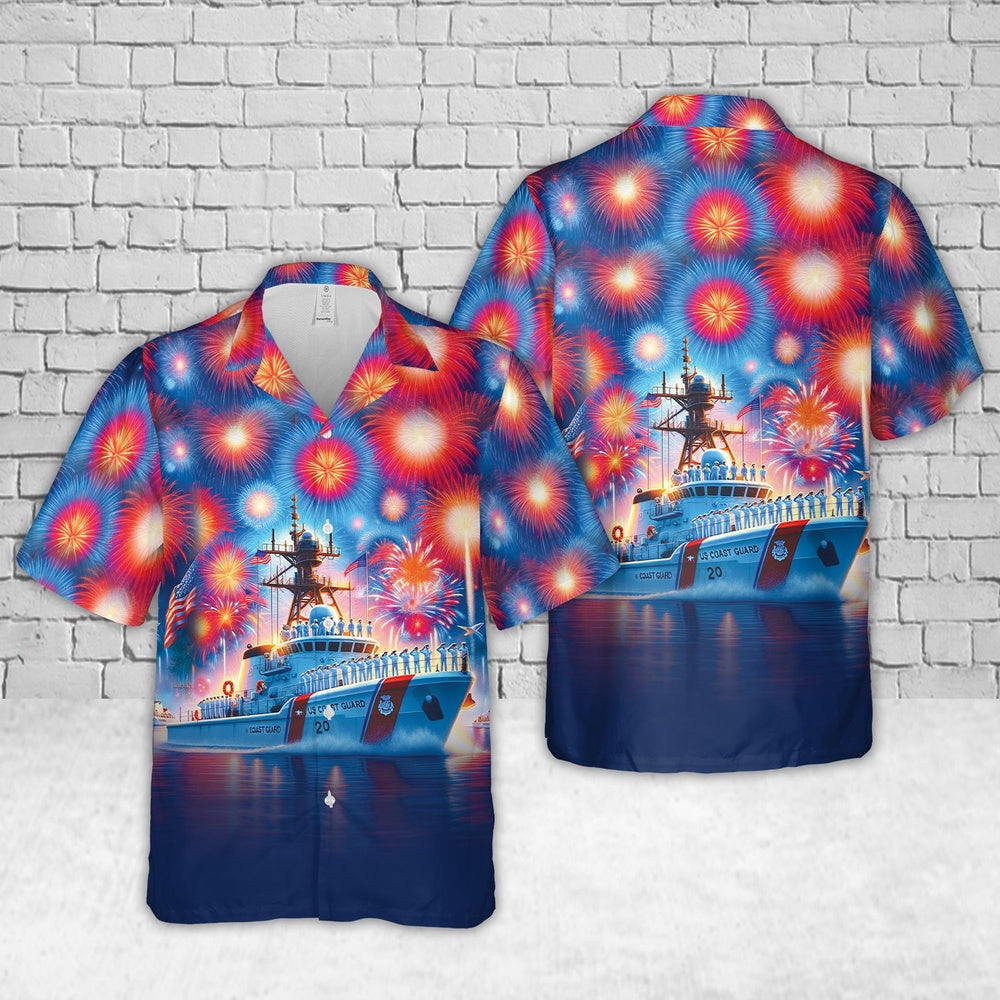 4Th Of July Hawaiian Shirts NNA Us Coast Guard 20 4Th Of July Hawaiian Shirt  Military Aloha Shirts