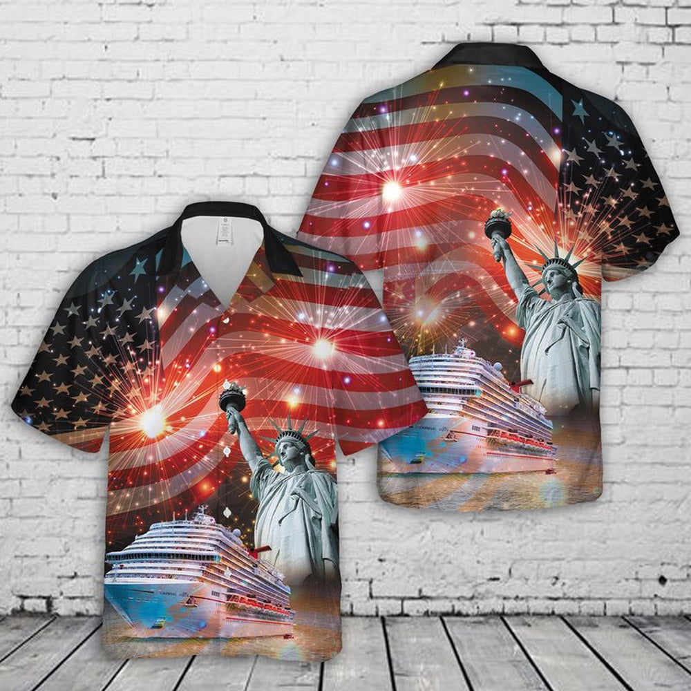 4Th Of July Hawaiian Shirts NNA Us Cruising 4Th July Hawaiian Shirt  Military Aloha Shirts