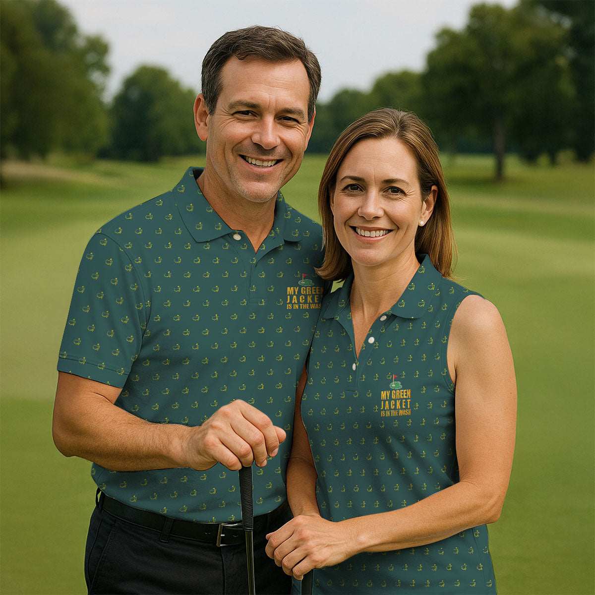 My Green Jacket Is In The Wash Golf Tournament Polo Shirt HFN Polo Golf Shirt Gift For Men Women - Image 4