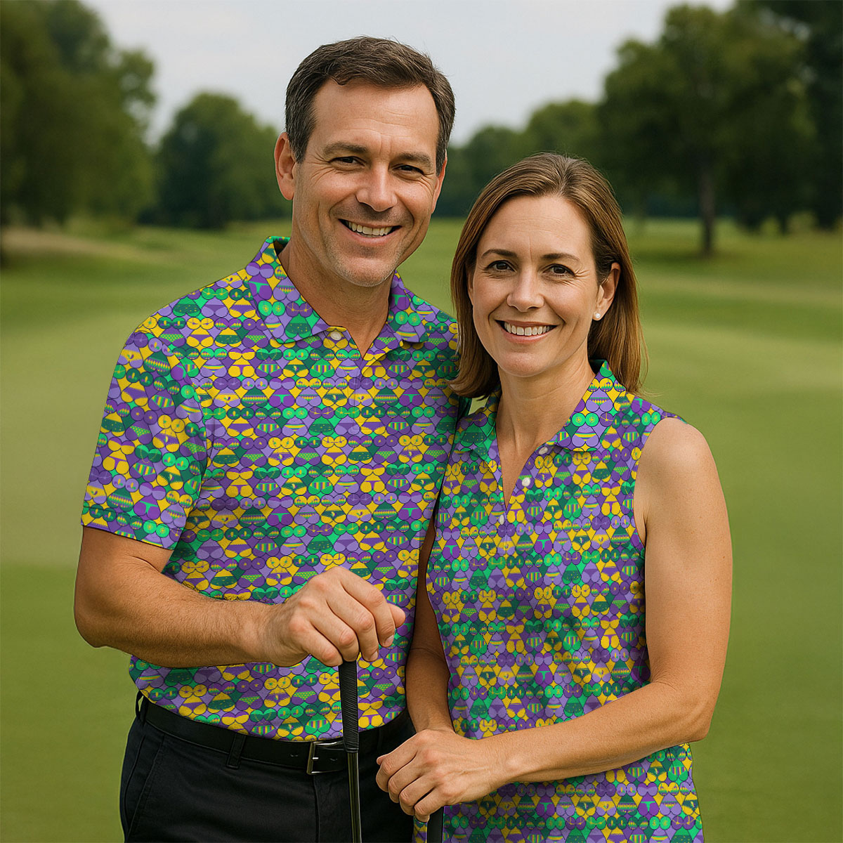 Adult Humor Naughty Fun Mardi Gras HFN Polo Golf Shirt Gift For Men Women - Image 6